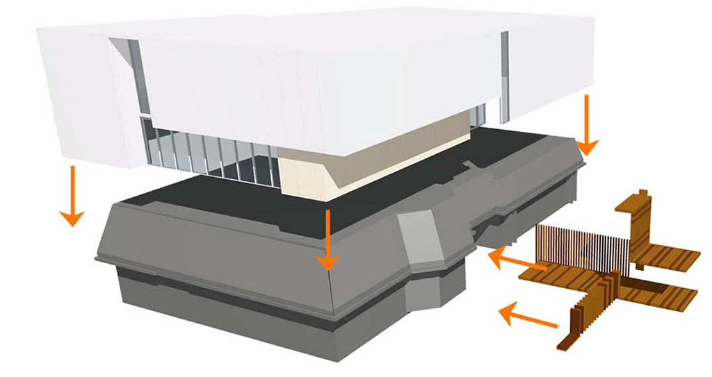 A visualisation of the redeveloped Research Centre replacing the existing building.