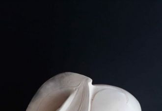 Burnished and smoke-fired uku (clay)