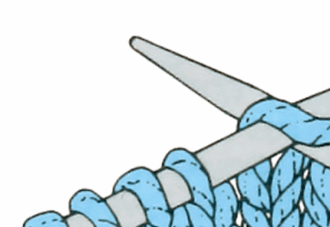 Learn to knit instruction. 