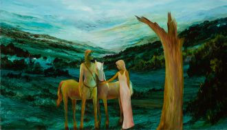 John Walsh Are You Maori, 2016, Oil on board