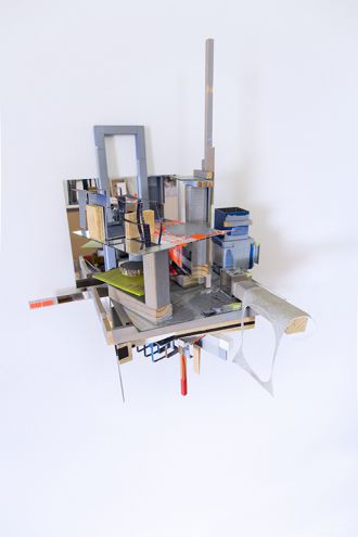 Deborah Crowe Bit City: Q 32 Compound Ledge Parts 1 2012 / 2016   Mixed media 