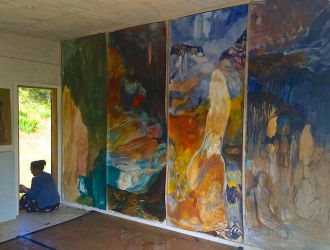 Star Gossage: Pakiri studio, 2015 Photo: Tim Melville
