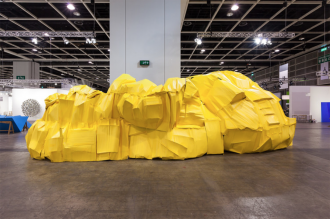 Richard Maloy, Yellow Structure, 2016, Encounters, Art Basel Hong Kong