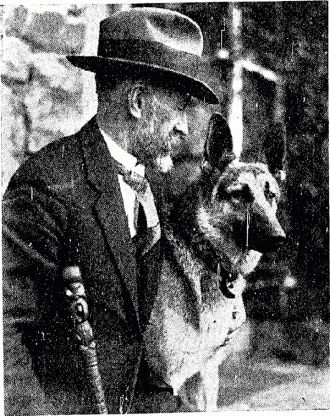 Trevor Lloyd and his dog